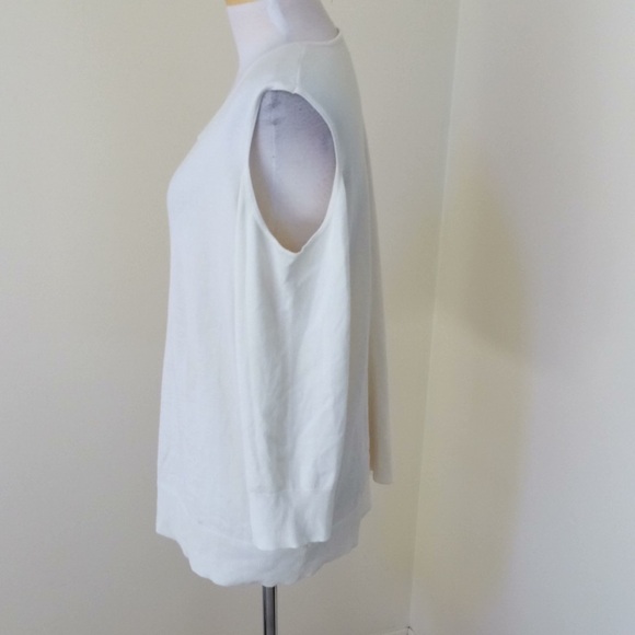 New! Time and Tru XXL ivory cold shoulder sweater - Picture 2 of 7